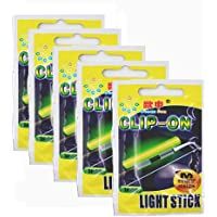 Homehome 5 paquetes de luces de pesca luminosas con clip para la pesca de la noche de la pesca del resplandor de los…